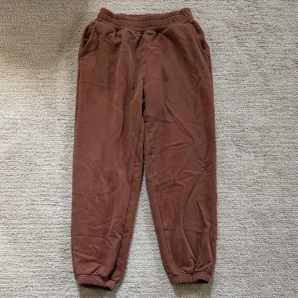 AEO Brown Boyfriend Joggers